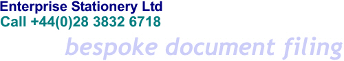 Enterprise Stationery Ltd - Bespoke Document Filing